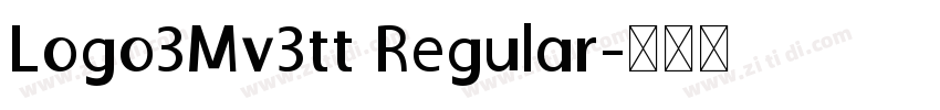 Logo3Mv3tt Regular字体转换